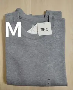 新品 UNIQLO C オーバーサイズスウェットシャツ グレー Ｍ ユニクロ