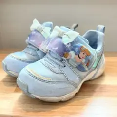 ディズニー プリンセス 光る シンデレラ スニーカー 16.0.cm　水色　靴