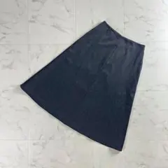 美品 23区 小さいサイズ フレアスカート グレー サイズ30*VC187