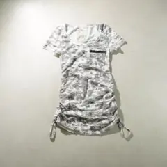 native american ダメージTシャツ グランジ y2k/IW155