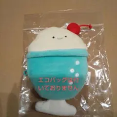 にっこりーノ　クリームソーダカラビナ付きぬいぐるみ（エコバッグ無し）