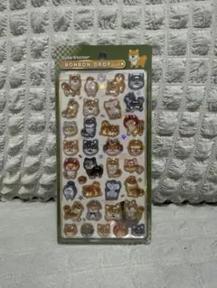 【正規品】　和柄　柴犬　ボンボンドロップシール