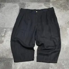 古着 リネンパンツ ショーツ バルーンシルエット ワイドパンツ 7分丈のサムネイル