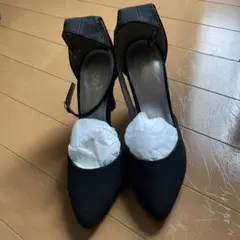 サンダル 黒 ブラック パンプス Sサイズ