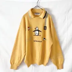 マンシングウェア グランドスラム ニット 90s ペンギン ビッグロゴ