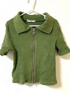 SLY ジップニット　カーディガン