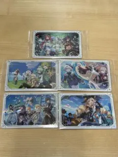 原神 シールウエハース 5枚セット