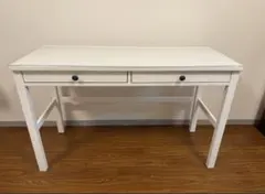 江戸川区内引渡希望　定価29,990円の品 IKEA ホワイトデスク 引出し2つのサムネイル