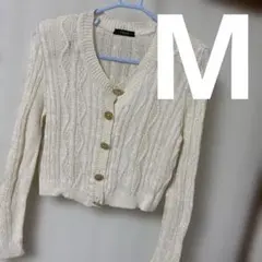 ZAZIE カーディガン　（ザジ）ニットカーディガン Mサイズ