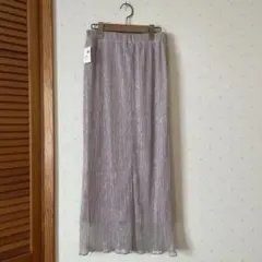 【新品】earth music & ecology ラメプリーツスカート ピンク