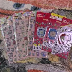 新品　サンリオ Sanrioぷくっとシール 立体　たまごっち　キラキラbaiya