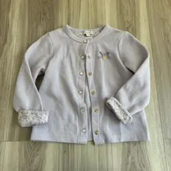 any FAM 薄紫 カーディガン 110