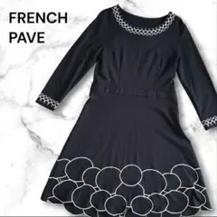 cawaii FRENCH PAVE フレンチパヴェ ラウンド刺繍　ワンピース