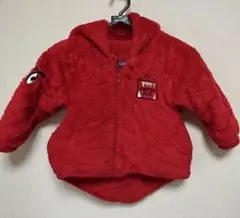 赤い恐竜風フリースジャケット DUMPING BOX 3〜4歳用