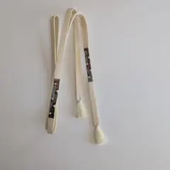 アイボリーの多色装飾帯締め