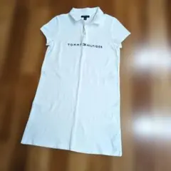 トミーヒルフィガー　ワンピース　チュニック　ポロシャツ XL 16 ホワイト