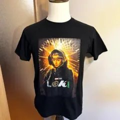 メンズ【美品 MARVEL】黒 S Tシャツ ロキ シルヴィ アスガルド 時間軸のサムネイル