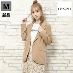 新品・INGNI（イング）ベージュ・テーラードジャケット (M)
