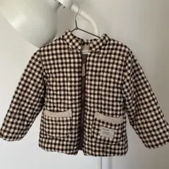 Biquette チェック柄アウター 95サイズのサムネイル