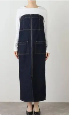 アトリエ サムシング デニム サロペット スカート 訳あり