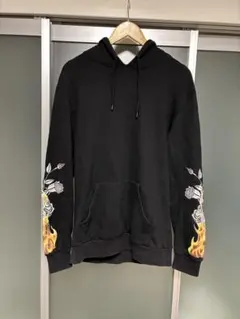 CEASE&DESIST パーカー ファイヤパターン