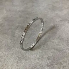 【新品未使用品】ブレスレット　シルバー　銀　ローマ数字　シンプル　ユニセックス