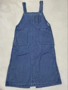 LOGOS サロペット スカート デニム フロントポケット バックポケット L