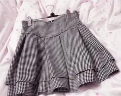 ミシェルマカロン M 殿堂入り!!美脚になれるスカート♡千鳥柄