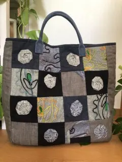 最終価格！完全一点もの！！パッチワークトートバック　ハンドメイド