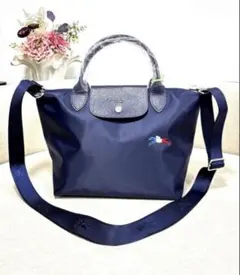 限定ロンシャン ルプリアージュ Tres Paris ネイビー Sトリコロール馬
