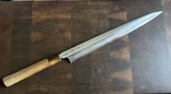 正本総本店　玉白鋼　霞　柳刃　300mm 包丁　尺　和包丁　研ぎ済　水牛朴柄のサムネイル
