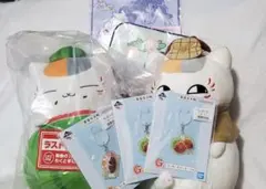 夏目友人帳ぬいぐるみとアクリルキーホルダーセットとハンドタオル