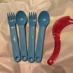 タッパーウェア カトラリー スプーン フォーク ナイフ セット 5組