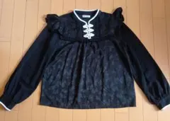 axes femme チャイナ風ブラウス ブラックのサムネイル