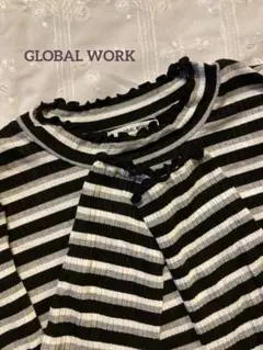 【新品】グローバルワーク　ボーダー　トップス 長袖 カットソー 長袖Tシャツ L