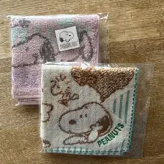 スヌーピー　ハンドタオル 2枚