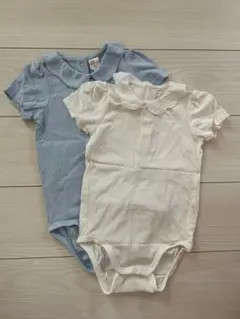 H&M ベビー ロンパース 2枚セット 女の子 90cm