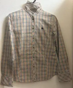 バーバリー Burberry ノバチェック 長袖シャツ ロゴ刺繍
