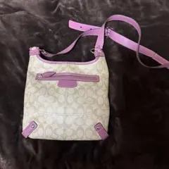 Coach ショルダーバッグ ベージュ/ピンク