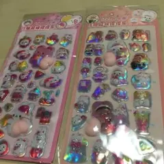 ぷくぷくシールセット　うさぎセット