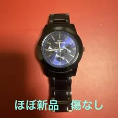 ほぼ未使用　美品　TECHNOS T9699 ブラック×ブルー　腕時計 クォーツのサムネイル