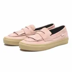 極美品 VANS ピンクベージュ ローファー 24cm スエード 革 フリンジのサムネイル