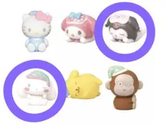 サンリオキャラクターズ おねむ!マスコットライト3 クロミ＆シナモロールセット