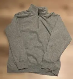 VESTI ハーフジップ グレー スウェット M