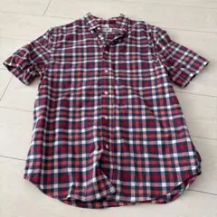 オールドネイビー　チェックシャツ　半袖　Sサイズ