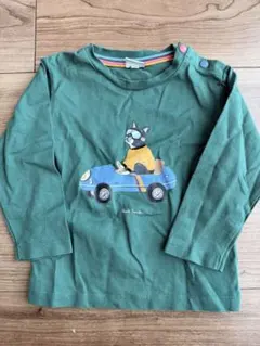 ロングTシャツ 長袖　ポールスミス キッズ 80フレンチブルカー　緑