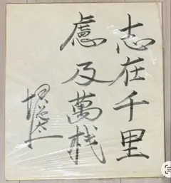 坂本九　『平常心是道』　直筆サイン　色紙 坂本九 『平常心是道』 直筆サイン 色紙 - メルカリ