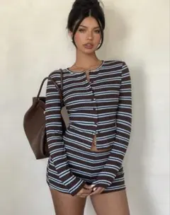 shein サマーニット　セットアップ