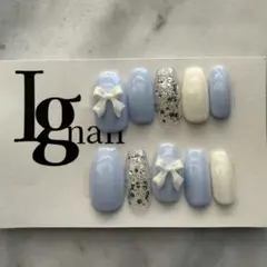 現品限り　リボンネイルチップ　SixTONESネイル　推しネイル　ネイルチップ