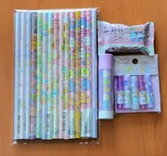 【新品未使用】すみっコぐらし文具セット　鉛筆、キャップ、消しゴム、スティックのり